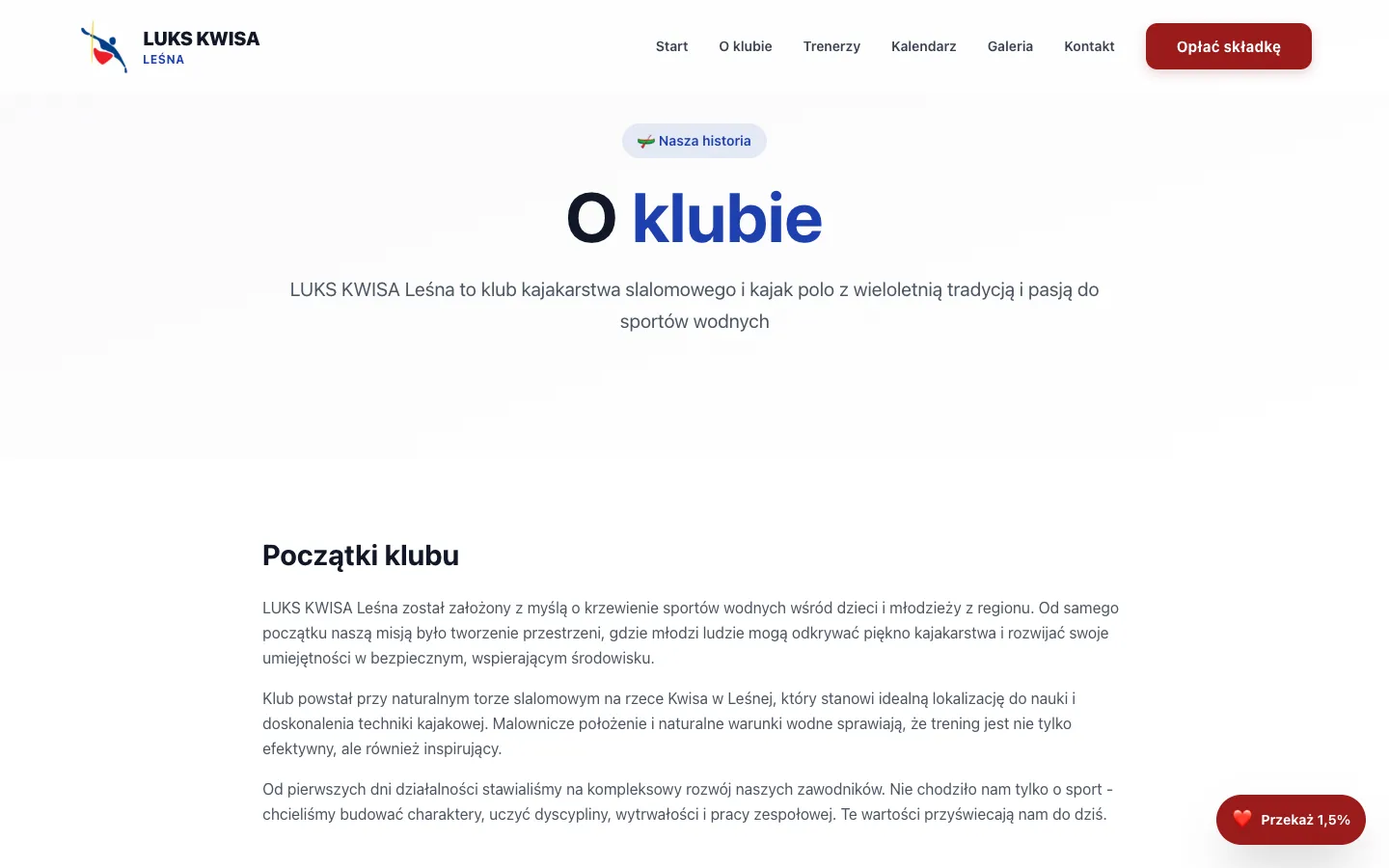 LUKS Kwisa Leśna – about the club