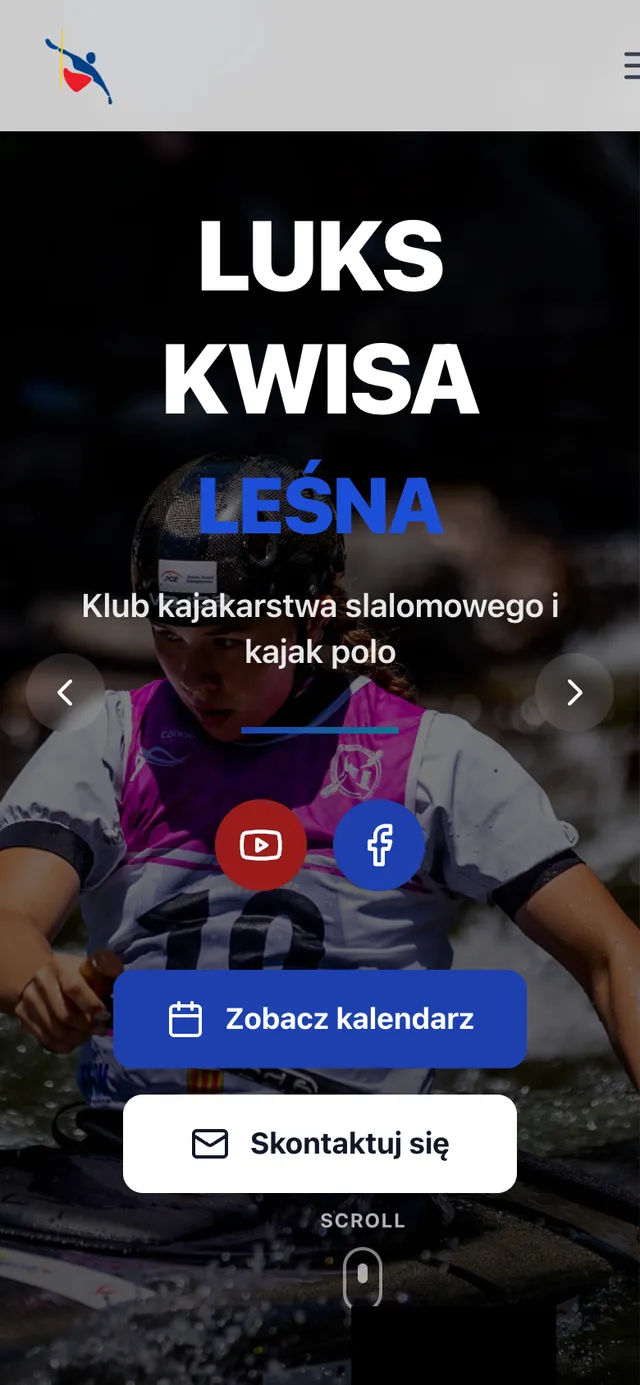 The LUKS Kwisa Leśna site on a phone